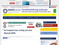 Bild zum Artikel: So reagiert man richtig auf eine Abzock-SMS