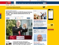 Bild zum Artikel: Er kassiert 160.000 Euro pro Jahr - Sonneborn krümmt im EU-Parlament keinen Finger: „Ich stimme abwechselnd mit Ja und Nein“