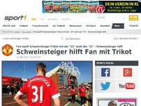 Bild zum Artikel: Schweinsteiger hilft Fan aus der Patsche