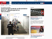 Bild zum Artikel: Flüchtlingsstrom aus Italien - Katastrophale Zustände am Rosenheimer Bahnhof: „Belastungslimit ist überschritten“