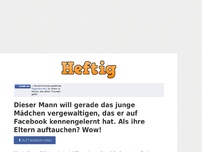 Bild zum Artikel: Dieser Mann will gerade das junge Mädchen vergewaltigen, das er auf Facebook kennengelernt hat....