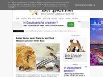 Bild zum Artikel: Erster Bäcker senkt Preis für ein Pfund Wespen auf unter einen Euro