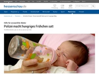 Bild zum Artikel: Polizei macht hungriges Frühchen satt