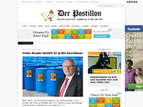 Bild zum Artikel: Volker Kauder bestellt 63 große Säurefässer