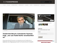 Bild zum Artikel: Traiskirchen-Besuch: Schockierter Faymann fragt, „wer zum Teufel hierfür verantwortlich ist“