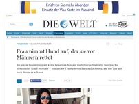 Bild zum Artikel: Touristin auf Kreta: Frau nimmt Hund auf, der sie vor Männern rettet