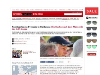 Bild zum Artikel: Rechtsextreme Proteste in Heidenau: Die Suche nach dem Mann mit der GdP-Kappe