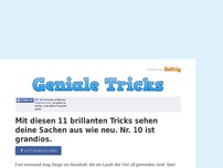 Bild zum Artikel: Mit diesen 11 brillanten Tricks sehen deine Sachen aus wie neu. Nr. 10 ist grandios.