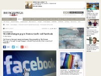 Bild zum Artikel: Morddrohungen gegen Homosexuelle auf Facebook