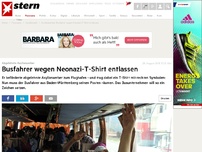 Bild zum Artikel: Abgelehnte Asylbewerber: Busfahrer trägt T-Shirt mit Nazi-Symbolik - und wird gefeuert