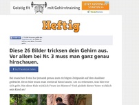 Bild zum Artikel: Diese 26 Bilder tricksen dein Gehirn aus. Vor allem bei Nr. 3 muss man ganz genau hinschauen.