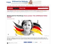 Bild zum Artikel: Bleiberecht für Flüchtlinge: Syrer preisen 'die mitfühlende Mutter Merkel'