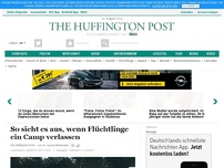 Bild zum Artikel: So sieht es aus, wenn Flüchtlinge ein Camp verlassen