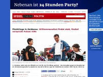 Bild zum Artikel: Flüchtlinge in Heidenau: Willkommensfest findet statt, Merkel verspricht Polizei Hilfe