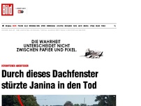 Bild zum Artikel: Drama in Sporthalle - Durch dieses Dachfenster stürzte Janina in den Tod