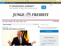 Bild zum Artikel: Gauck: Wir müssen Nation neu definieren