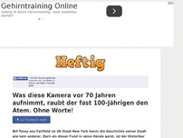 Bild zum Artikel: Was diese Kamera vor 70 Jahren aufnimmt, raubt der fast 100-Jährigen den Atem. Ohne Worte!