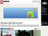 Bild zum Artikel: Vater von ertrunkenem Flüchtlingskind spricht: 'Die ganze Welt soll es sehen!'