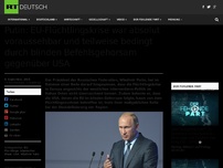 Bild zum Artikel: Putin: EU-Flüchtlingskrise war absolut voraussehbar und teilweise bedingt durch blinden Befehlsgehorsam gegenüber USA