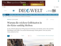 Bild zum Artikel: Flüchtlinge: Warum die reichen Golfstaaten in der Krise untätig bleiben