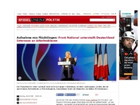 Bild zum Artikel: Aufnahme von Flüchtlingen: Front National unterstellt Deutschland Interesse an Arbeitssklaven