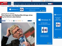 Bild zum Artikel: 'Skandal politischer Unfähigkeit' - Thilo Sarrazin will Balkanflüchtlinge ohne Asylverfahren abschieben