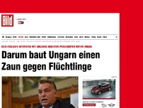 Bild zum Artikel: Exklusiv-Interview - Darum baut Ungarn einen Zaun