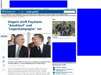 Bild zum Artikel: Ungarn wirft Faymann 'Lügenkampagne' und 'Amoklauf' vor