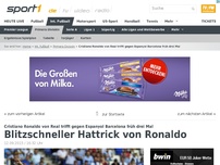 Bild zum Artikel: Blitzschneller Hattrick von Ronaldo