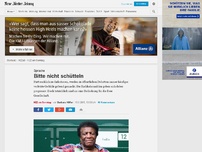 Bild zum Artikel: Sprache: Bitte nicht schütteln