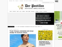 Bild zum Artikel: Trend: Chinesen entscheiden sich immer häufiger für deutsche Tattoos