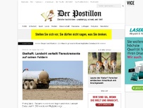 Bild zum Artikel: Ekelhaft: Landwirt verteilt Tierexkremente auf seinen Feldern