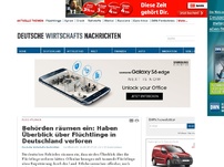 Bild zum Artikel: Behörden räumen ein: Haben Überblick über Flüchtlinge in Deutschland verloren