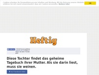 Bild zum Artikel: Diese Tochter findet das geheime Tagebuch ihrer Mutter. Als sie darin liest, muss sie weinen.