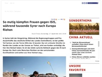 Bild zum Artikel: So mutig kämpfen Frauen gegen ISIS, während tausende Syrer nach Europa fliehen