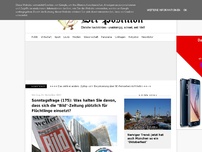 Bild zum Artikel: Sonntagsfrage (175): Was halten Sie davon, dass sich die 'Bild'-Zeitung plötzlich für Flüchtlinge einsetzt?