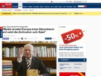 Bild zum Artikel: Vaclav Klaus kritisiert Flüchtlingspolitik - 'Merkel erweist Europa einen Bärendienst und setzt die Zivilisation aufs Spiel'