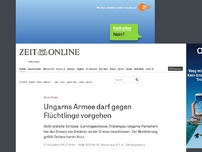 Bild zum Artikel: Ungarns Armee darf gegen Flüchtlinge vorgehen