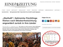 Bild zum Artikel: „Ekelhaft“: Zahlreiche Flüchtlinge fliehen nach Oktoberfestsichtung angewidert zurück in ihre Länder