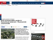 Bild zum Artikel: Sprengkraft von 80 Hiroshima-Bomben - Neue US-Atomwaffen werden in Deutschland stationiert – Russland übt scharfe Kritik