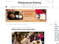 Bild zum Artikel: Stillen in der Öffentlichkeit: Muttermilch ist ein Lebensmittel