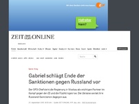 Bild zum Artikel: Gabriel schlägt Ende der Sanktionen gegen Russland vor