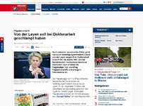 Bild zum Artikel: Ministerin bat nach Vorwürfen um Prüfung - Plagiatsvorwürfe: Von der Leyen soll bei Doktorarbeit geschlampt haben