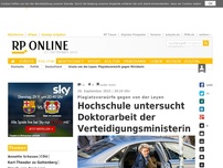 Bild zum Artikel: Plagiatsvorwürfe - Doktorarbeit: Von der Leyen soll abgekupfert haben