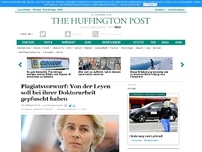 Bild zum Artikel: Plagiatsvorwurf: Von der Leyen soll bei ihrer Doktorarbeit gepfuscht haben