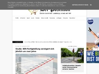 Bild zum Artikel: Studie: BER-Fertigstellung verzögert sich jährlich um zwei Jahre