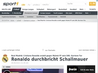 Bild zum Artikel: Cristiano Ronaldo durchbricht Schallmauer