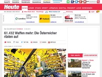 Bild zum Artikel: Das Geschäft boomt: 61.432 Waffen mehr: Die Österreicher rüsten auf