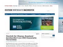 Bild zum Artikel: Peinlich für Obama: Russland bombardiert von USA finanzierte Terroristen