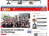 Bild zum Artikel: LIVE-Ticker: Tausende bei Großdemo für Flüchtlinge